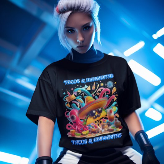 Sombrero und Sonnenbrillen, Tacos und Margaritas T-Shirt