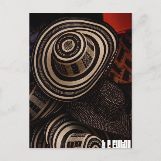 Sombrero Vueltiao: Postkarte (Vorderseite)