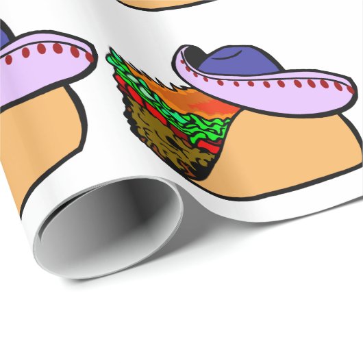 Sombrero Wearing Geschenkpapier (Rolleneckpunkt)
