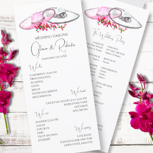 Sombreros & Blume Mexikanisches Hochzeitsprogramm