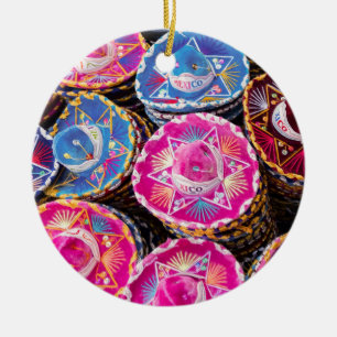 Sombreros in Mexiko Keramik Ornament