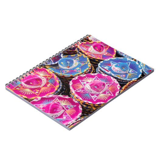 Sombreros in Mexiko Notizblock (Linke Seite)