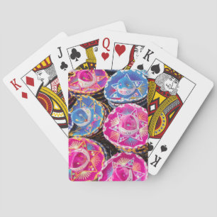 Sombreros in Mexiko Spielkarten