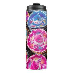 Sombreros in Mexiko Thermosbecher