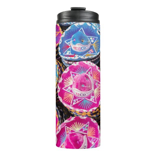 Sombreros in Mexiko Thermosbecher (Vorderseite)