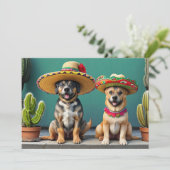 Sombreros perros einladung (Stehend Vorderseite)