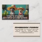 Sombreros perros meme treuekarte (Vorne/Hinten)
