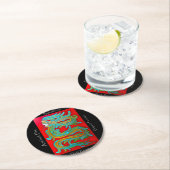 Sombrio Blend Ancient Fire Coffee Runder Pappuntersetzer (Vor Ort)