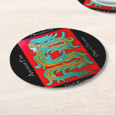 Sombrio Blend Ancient Fire Coffee Runder Pappuntersetzer (Angewinkelt)