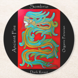 Sombrio Blend Ancient Fire Coffee Runder Pappuntersetzer