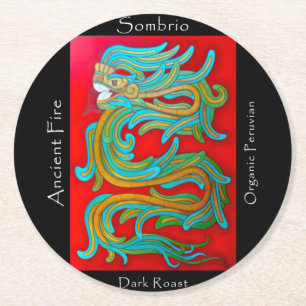 Sombrio Blend Ancient Fire Coffee Runder Pappuntersetzer