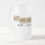 SOMC - Mattierte Bier-Tasse Mattglas Bierglas (Vorderseite Links)