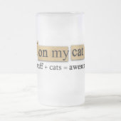 SOMC - Mattierte Bier-Tasse Mattglas Bierglas (Mittel)