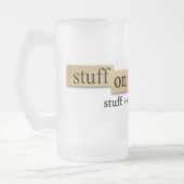 SOMC - Mattierte Bier-Tasse Mattglas Bierglas (Links)