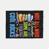 Some Are Looking For Cool Rocks - Geologist Geode  Fleecedecke (Vorderseite (Horizontal))