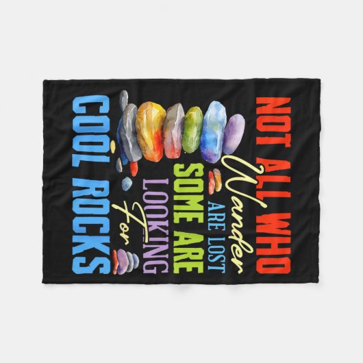 Some Are Looking For Cool Rocks - Geologist Geode  Fleecedecke (Vorderseite (Horizontal))