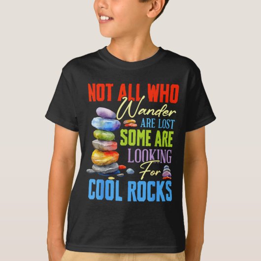 Some Are Looking For Cool Rocks - Geologist Geode T-Shirt (Vorderseite)