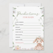 Some Bunny Baby Predictions Game Card Einladung (Vorderseite)