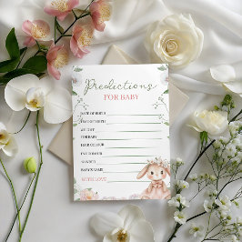 Some Bunny Baby Predictions Game Card Einladung