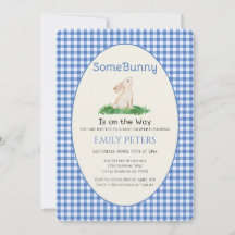 Some Bunny Baby Shower Blau