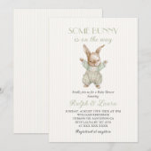 Some Bunny Baby Shower Einladung (Vorne/Hinten)