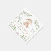 Some Bunny Baby Shower Paper Napkins Serviette (Ecke)