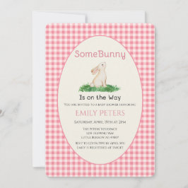 Some Bunny Baby Shower Pink Einladung