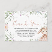 Some Bunny Baby Shower Thank You Card Begleitkarte (Vorderseite)