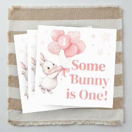 Some Bunny Balloon Birthday Party  Serviette
