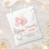 Some Bunny Balloon Birthday Party Square Geschenktütchen (Ausgeschnitten)