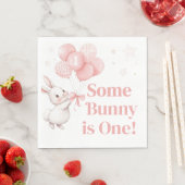 Some Bunny Balloon Geburtstagsfeier Serviette (Beispiel)