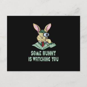 Some Bunny beobachtet dich Osterhase Postkarte