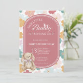 Some Bunny Birthday Invitation Bunny 1st Birthday Einladung (Stehend Vorderseite)