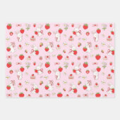 Some Bunny Birthday Pink Geschenkpapier Set (Vorderseite 3)