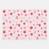 Some Bunny Birthday Pink Geschenkpapier Set (Vorderseite 2)