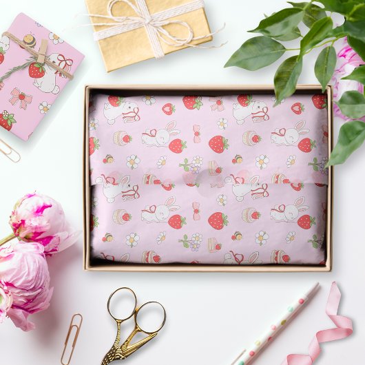 Some Bunny Birthday Pink Seidenpapier