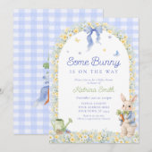 Some Bunny Boy Baby Shower Einladung (Vorne/Hinten)
