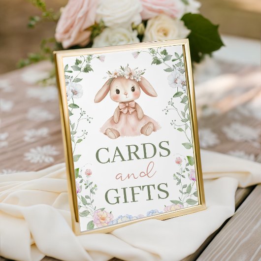 Some Bunny Cards and Gifts Table Sign Sockelschild