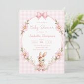 Some Bunny Cute Baby Shower Einladung (Stehend Vorderseite)