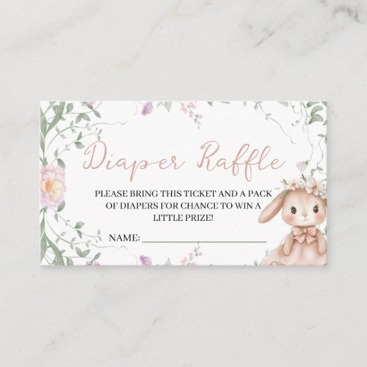 Some Bunny Diaper Raffle Insert (Vorderseite)