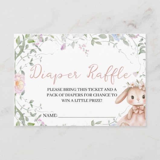 Some Bunny Diaper Raffle Insert (Vorderseite)