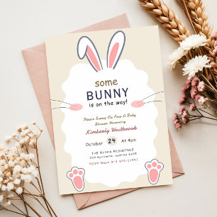 Some Bunny Elegant Kaninchen-Baby-Party Einladung