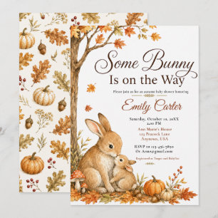 Some Bunny Fall Baby Shower Einladung
