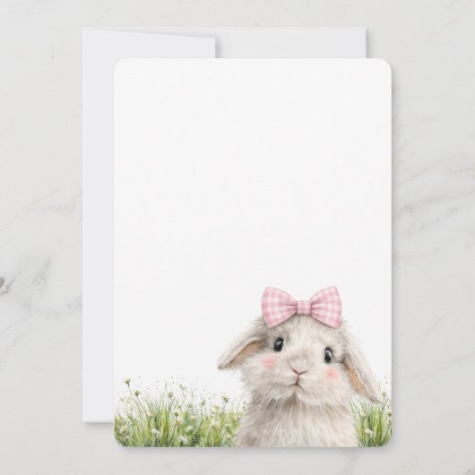 Some Bunny First Birthday  Einladung (Rückseite)