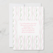 Some Bunny Is On The Way Baby Shower Girl Einladung (Rückseite)