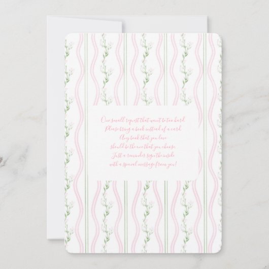 Some Bunny Is On The Way Baby Shower Girl Einladung (Rückseite)