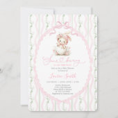 Some Bunny Is On The Way Baby Shower Girl Einladung (Vorderseite)