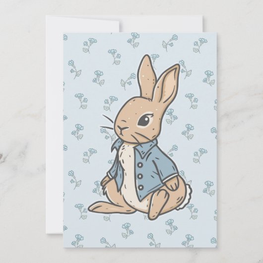 Some Bunny is on the Way Baby Shower Invite. Rusti Einladung (Rückseite)