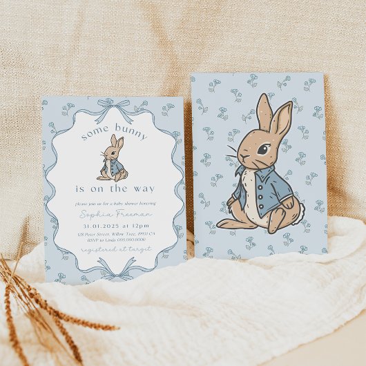Some Bunny is on the Way Baby Shower Invite. Rusti Einladung