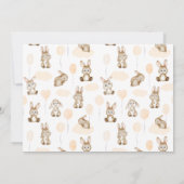Some Bunny Is On The Way Boho Rabbit Baby Shower Einladung (Rückseite)